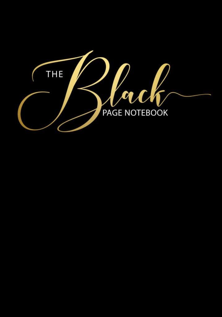 Black Page Notebook Cover