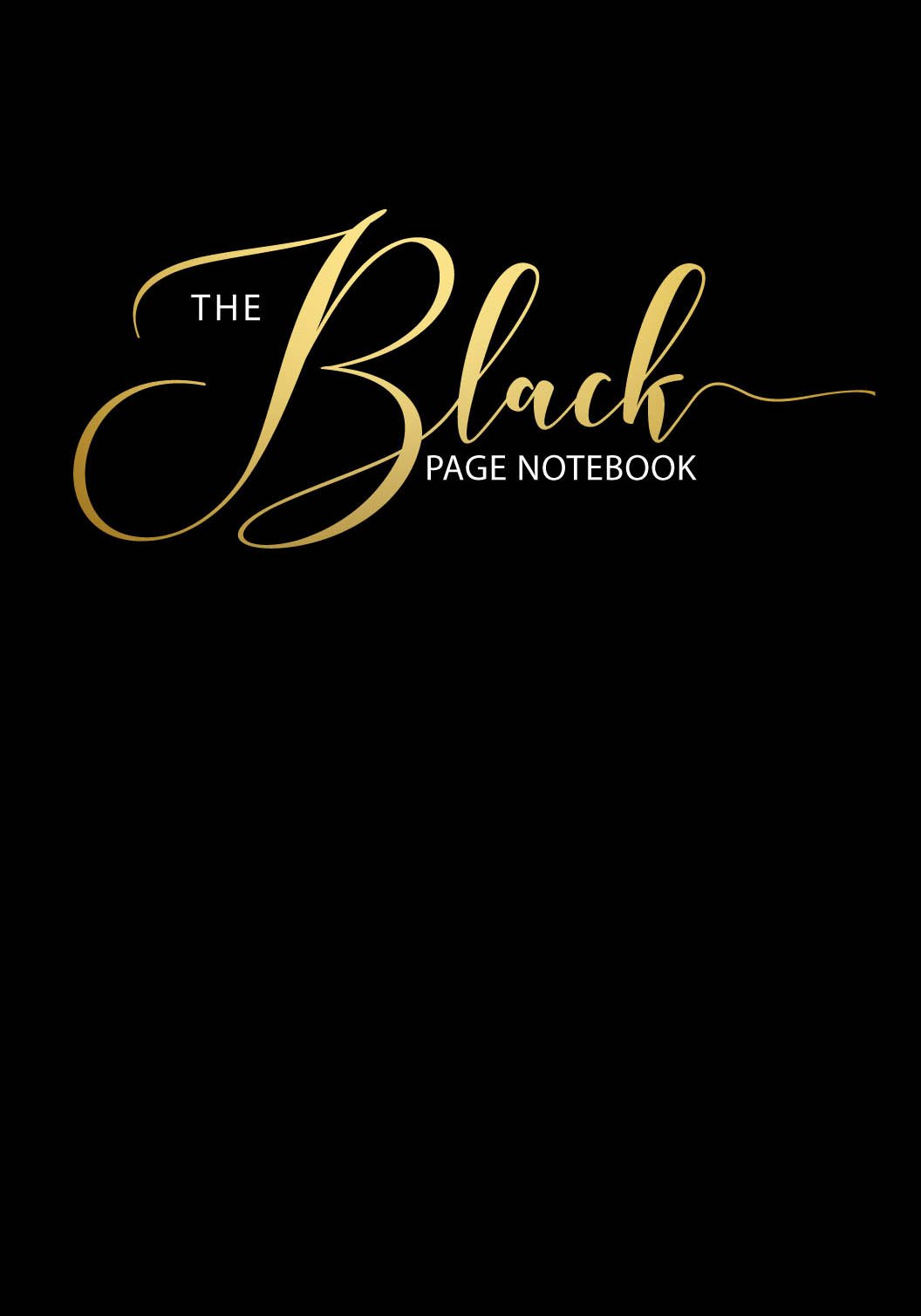 Black Page Notebook Cover