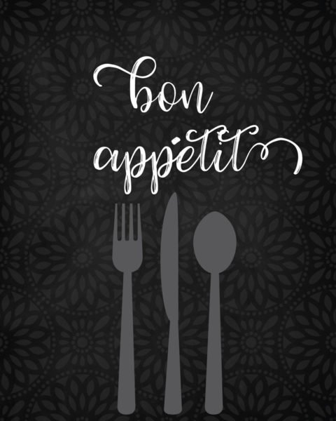 Bon Appetit Blank Recipe Journal Cover