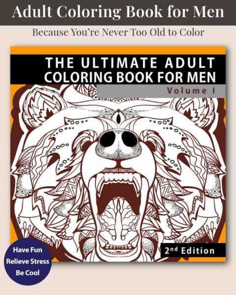The Ultimate Adult coloring Book for Men Cover