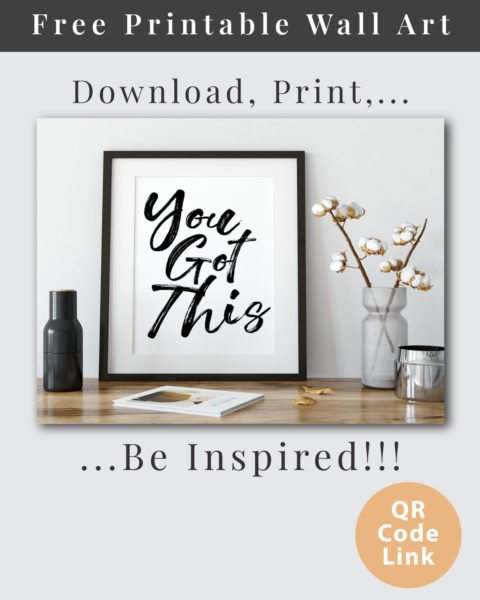 You Got This Notebook Printable Wall Art